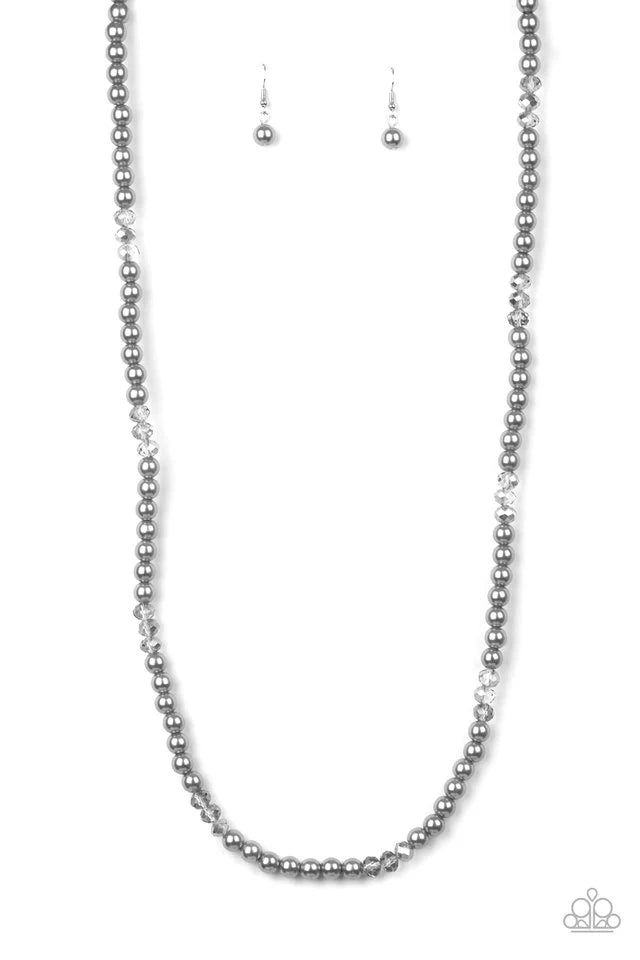 GIRLS HAVE MORE FUNDS SILVER NECKLACE